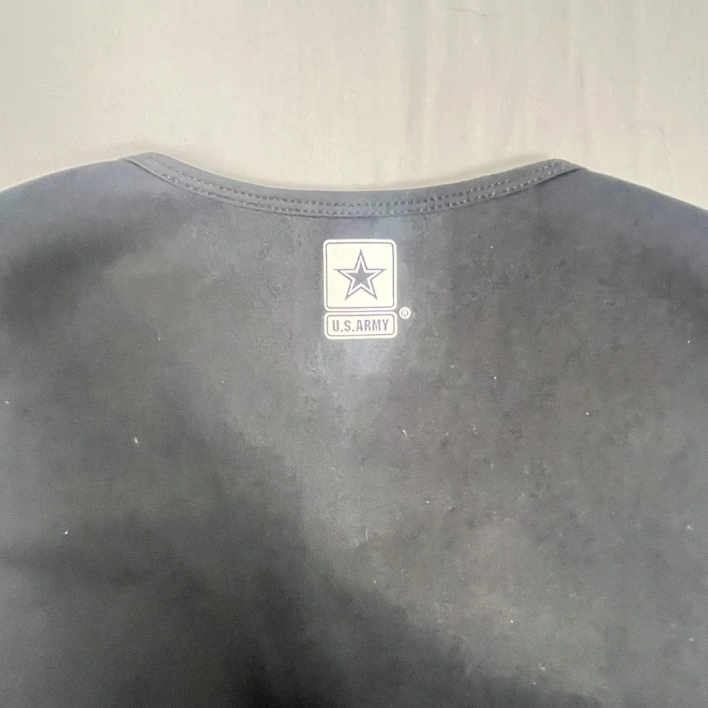 US‎ Army Vest Mens XL Black Compression Performance Military Workout Full Zip